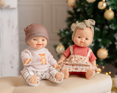 Bébé Gordis - Frederica avec salopette-robe fleurie et bandeau - Paola Reina