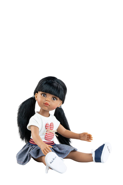 Las Amigas Doll - Caya with bunny sweater and skirt - Paola Reina