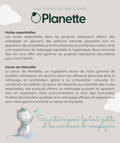 Gamme nettoyante - Nettoyant pour surface de bois - 500 ml - Boite de 8 - Veille sur toi & Planette