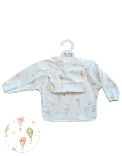 Long-sleeved bib - Kite - Menoum Menoum