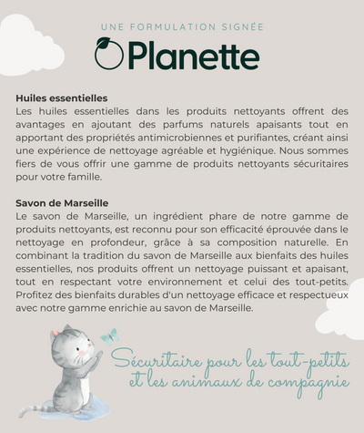 Gamme nettoyante - Détachant à tissu - 500 ml - Boite de 8 - Veille sur toi & Planette