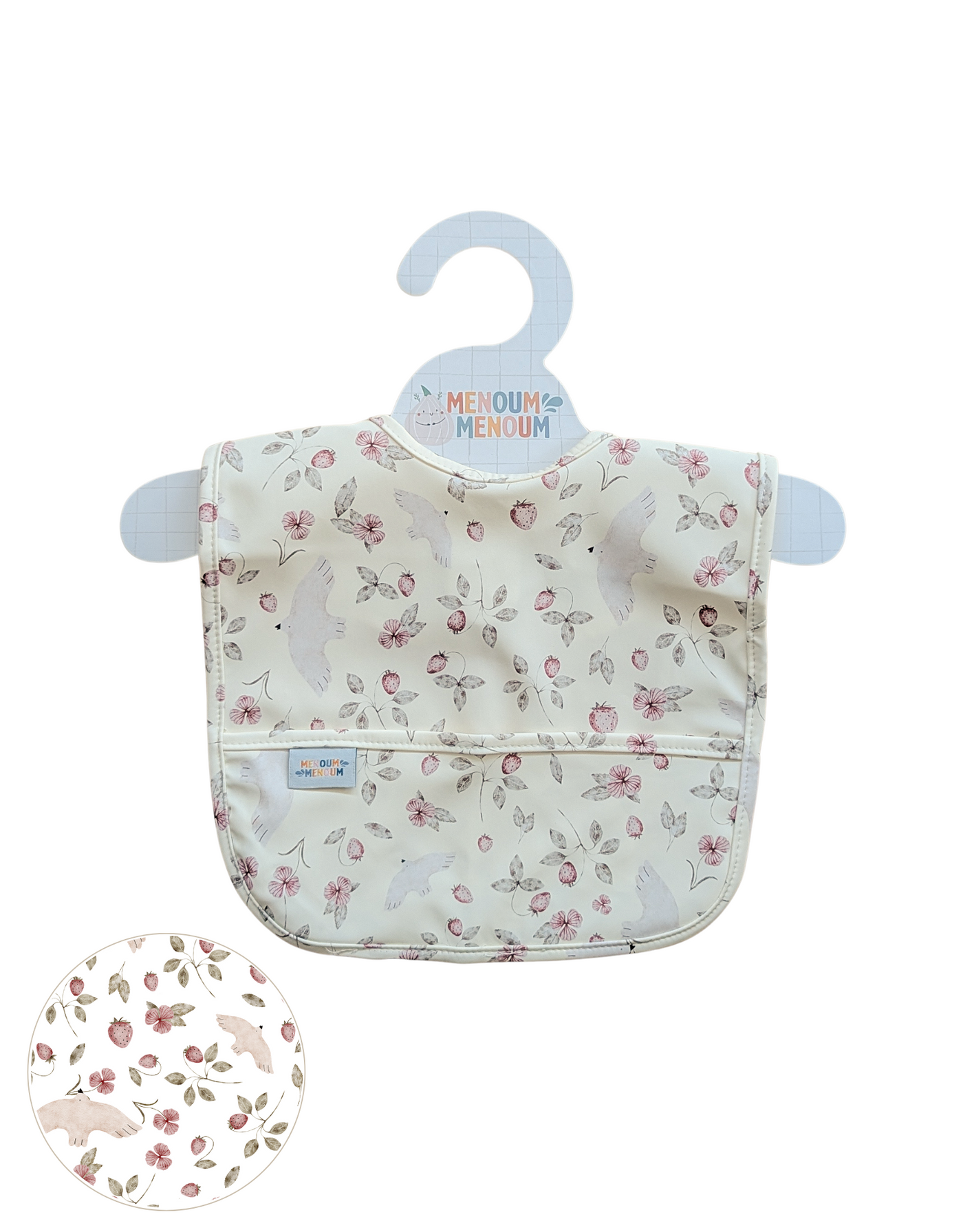 Bib - Flowers and birds - Menoum Menoum