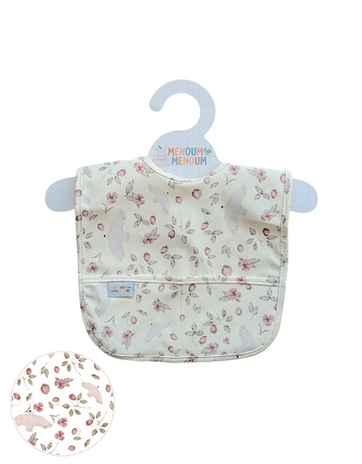 Bib - Flowers and birds - Menoum Menoum