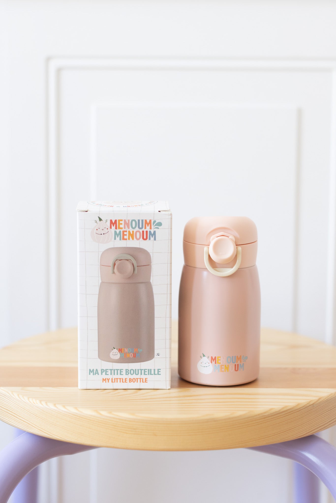 Bouteille thermos - Rose - Menoum Menoum