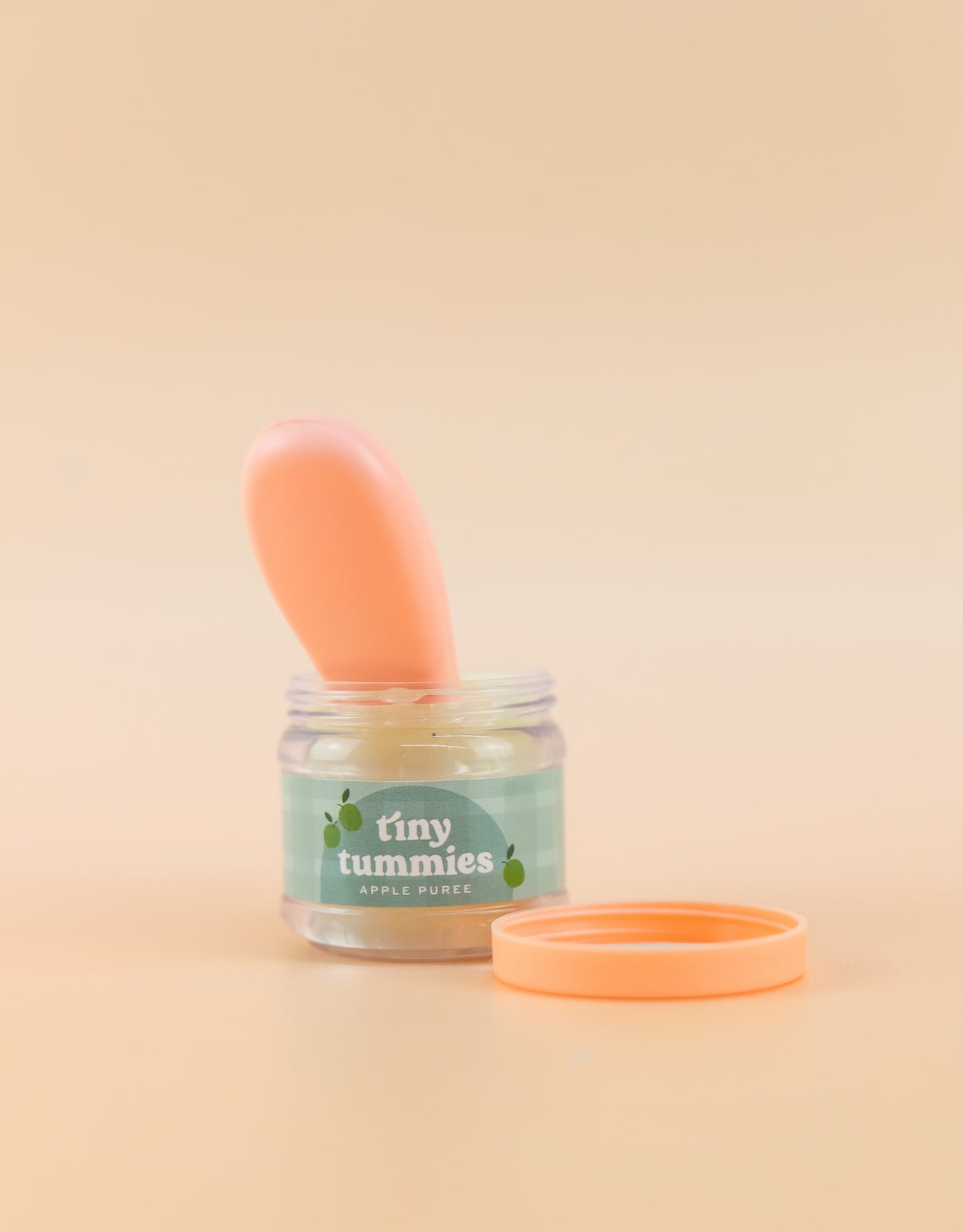 Box of 72 Tiny Tummies Jar and Spoon Sets - Apple - Tiny Harlow