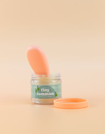 Box of 72 Tiny Tummies Jar and Spoon Sets - Apple - Tiny Harlow