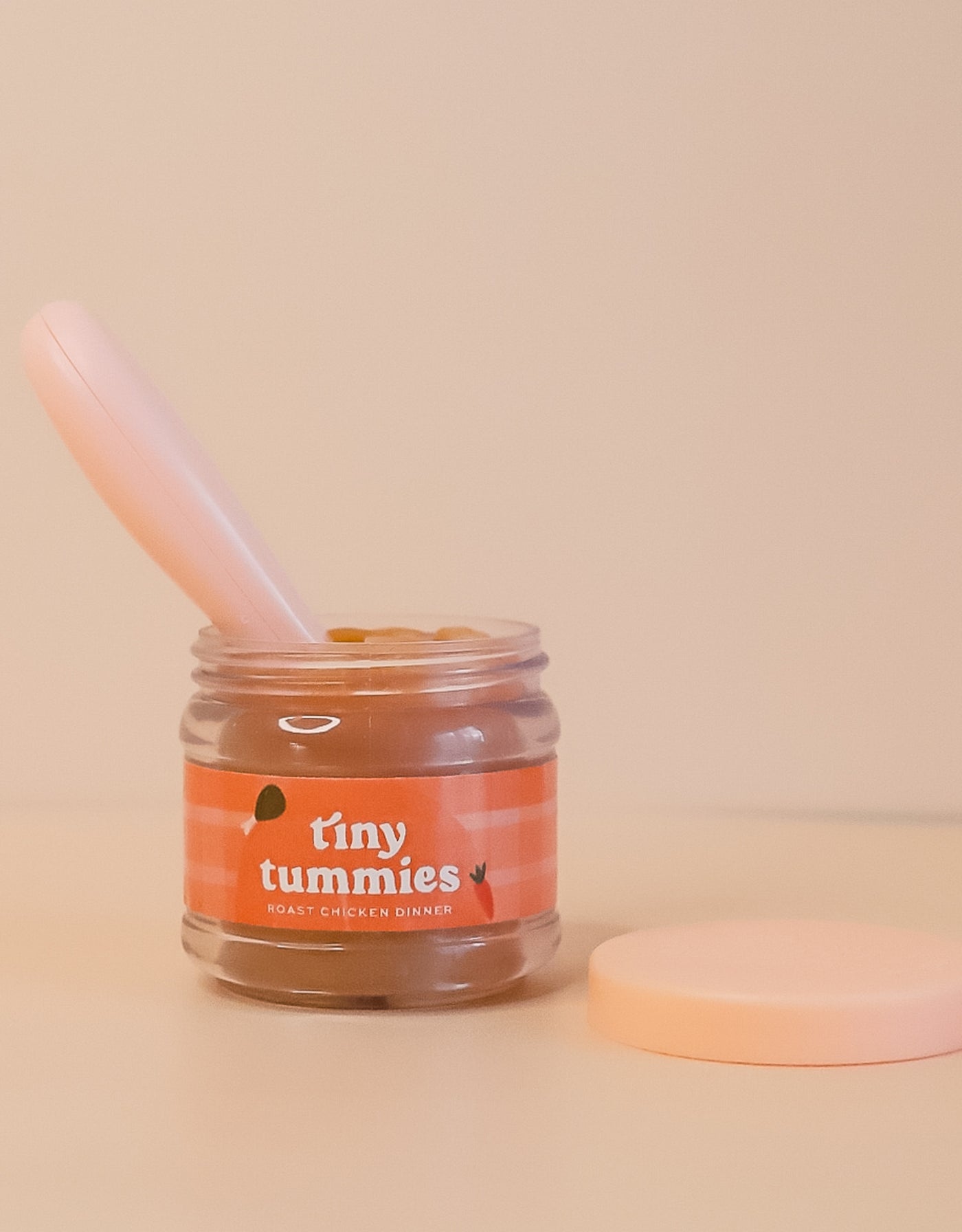 Box of 72 Tiny Tummies Jar and Spoon Sets - Roast chicken - Tiny Harlow