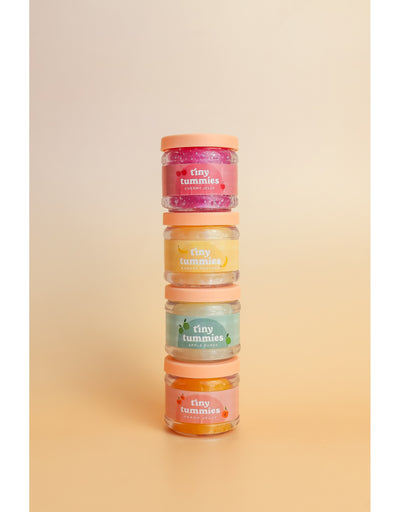 Box of 72 Tiny Tummies Jar and Spoon Sets - Banana - Tiny Harlow