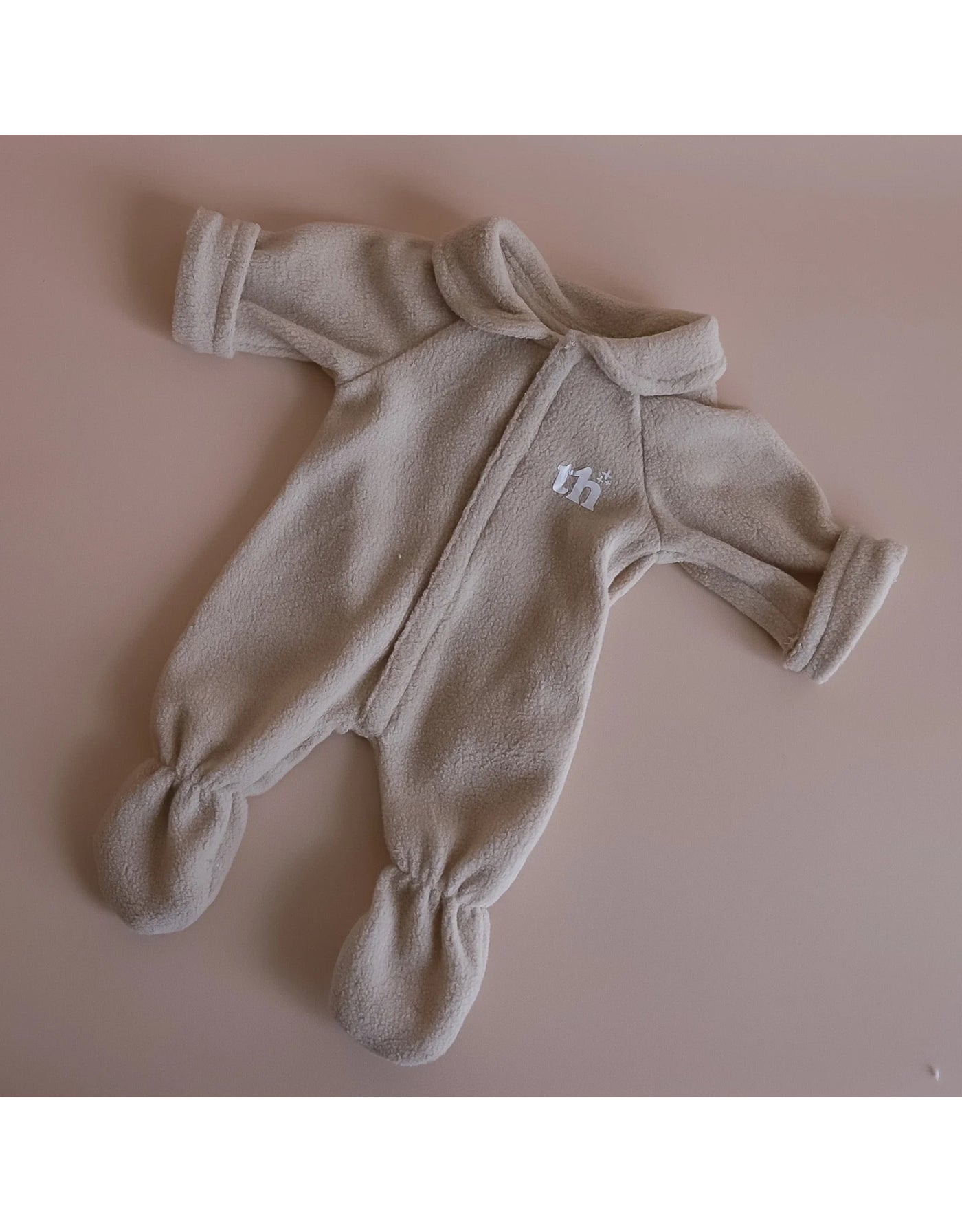Taupe footed pajamas - Tiny Harlow