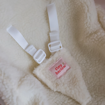 Coquille pour poupée - Vichy rose - Tiny Harlow