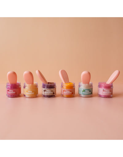 Box of 72 Tiny Tummies Jar and Spoon Sets - Chocolate - Tiny Harlow