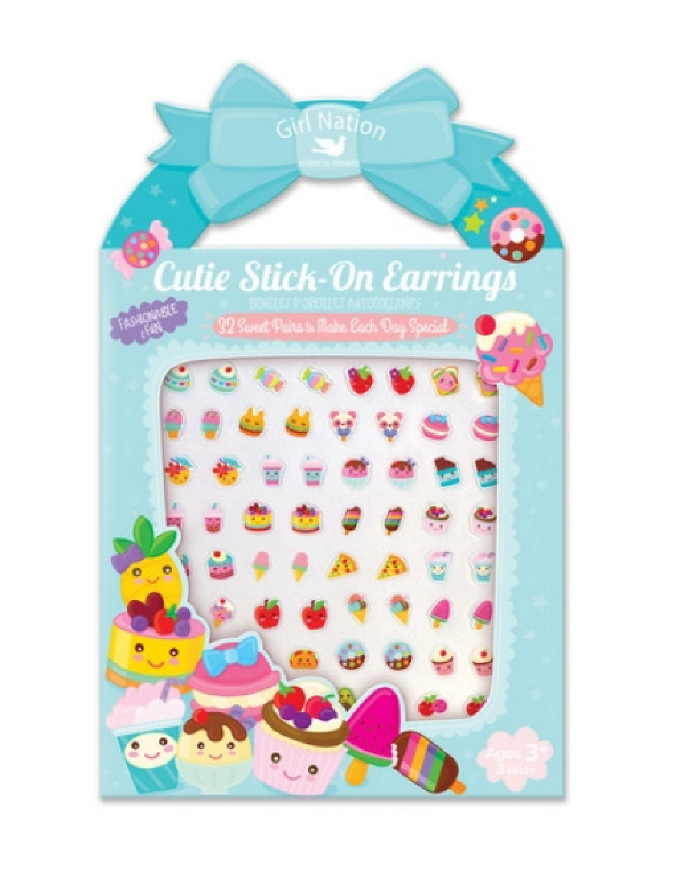 Boucles d'oreilles AUTOCOLLANTES Cutie - Confiserie - Girl Nation