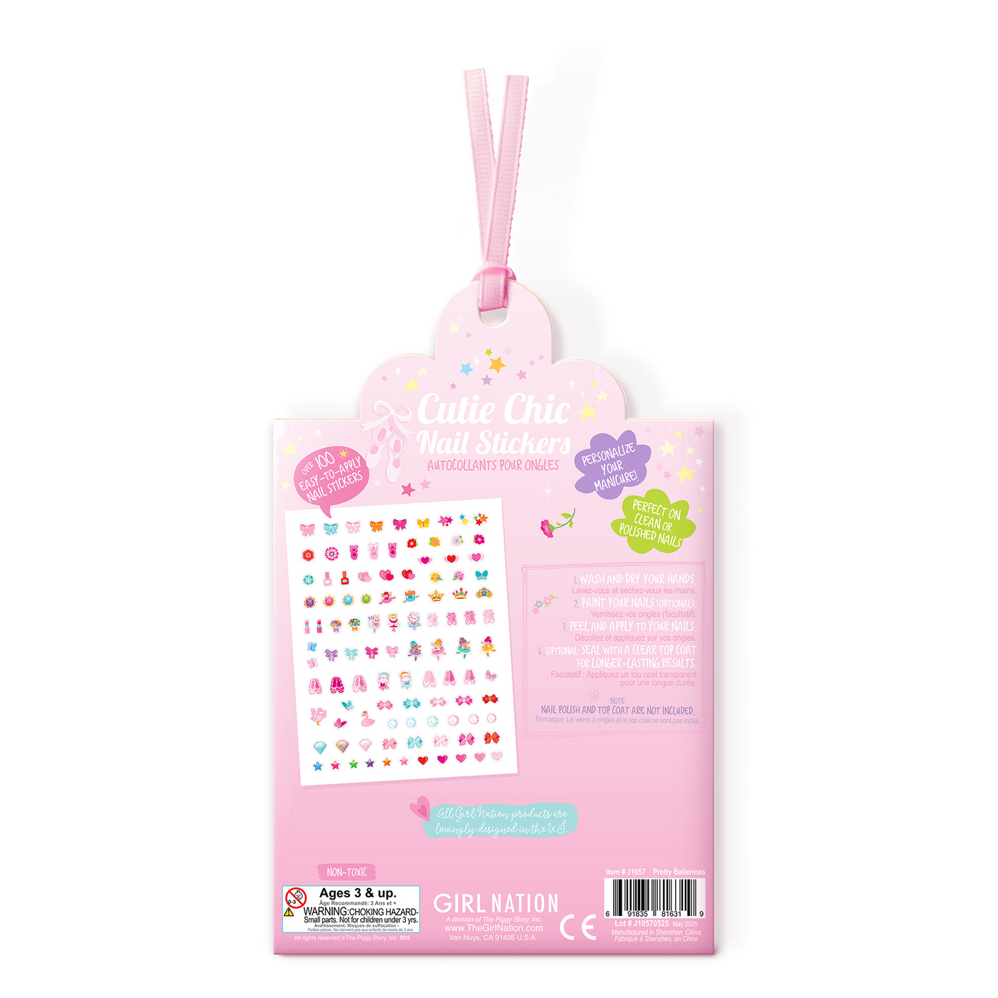 Nail stickers - Pretty ballerinas - Girl Nation