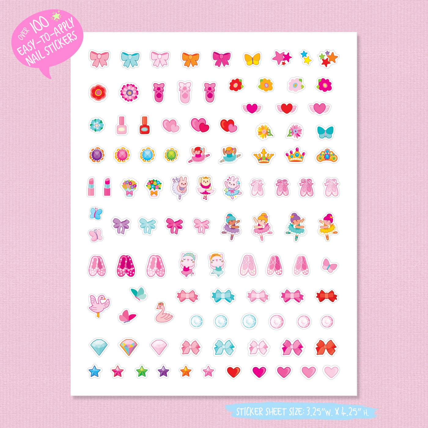Nail stickers - Pretty ballerinas - Girl Nation
