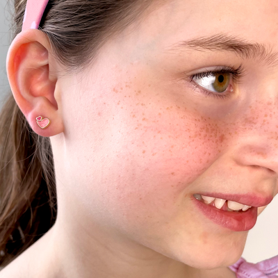 Enameled earrings - Heart 2 heart - Girl Nation