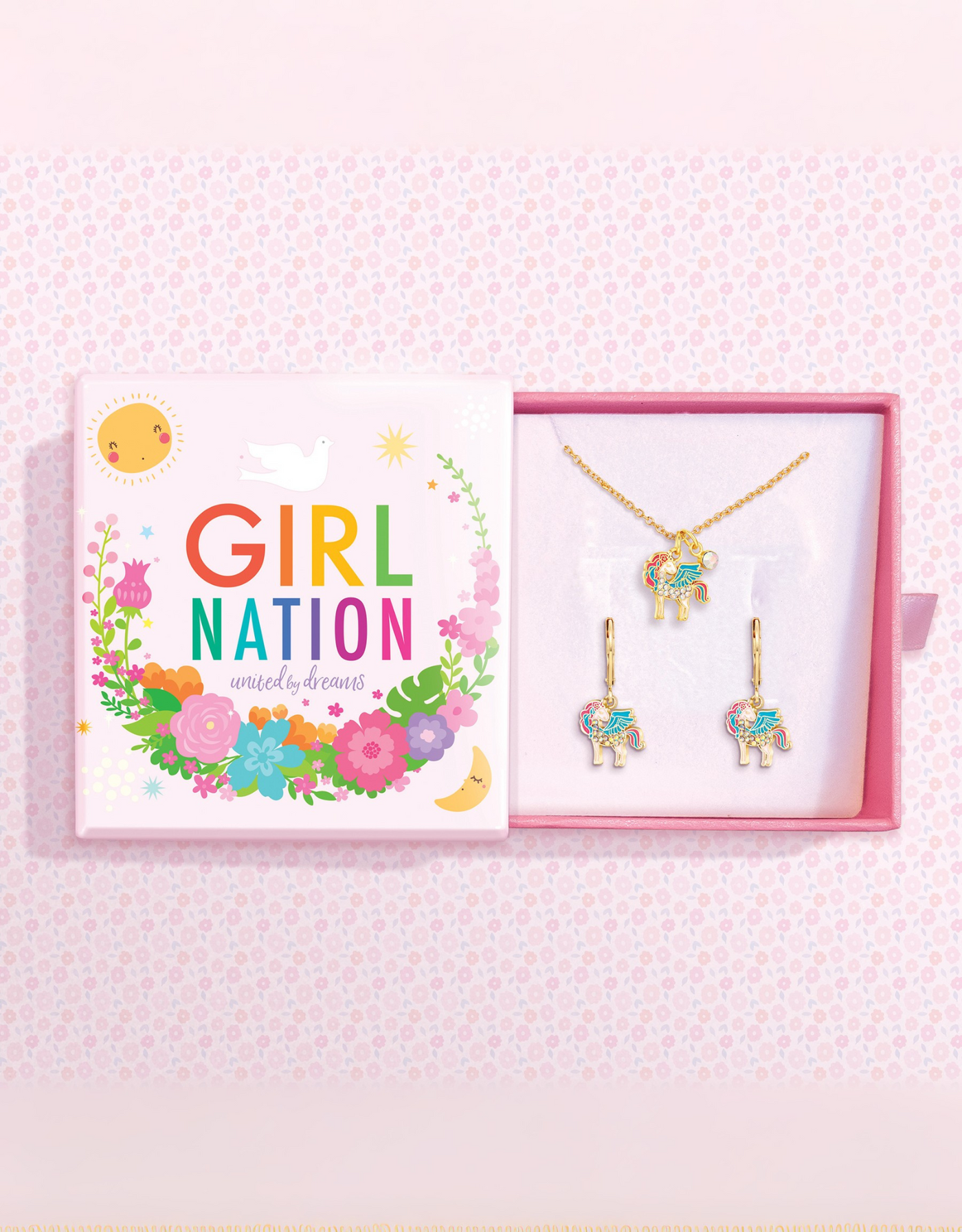 Necklace and Earring Gift Set - Unicorn magic - Girl Nation