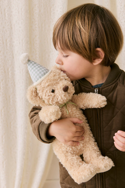 Peluche Arthur l'ours de fête - Vichy - Snuggle Bunnies