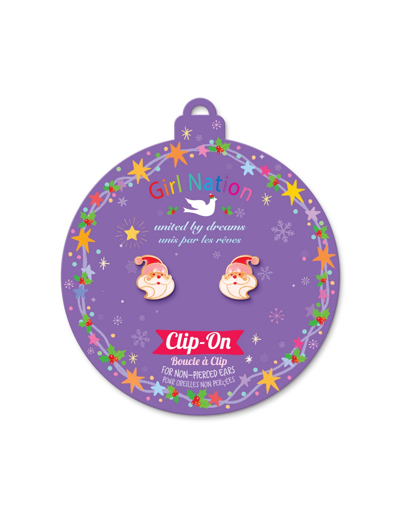 Enamel Clip-On Earrings - Happy Christmas tree - Girl Nation