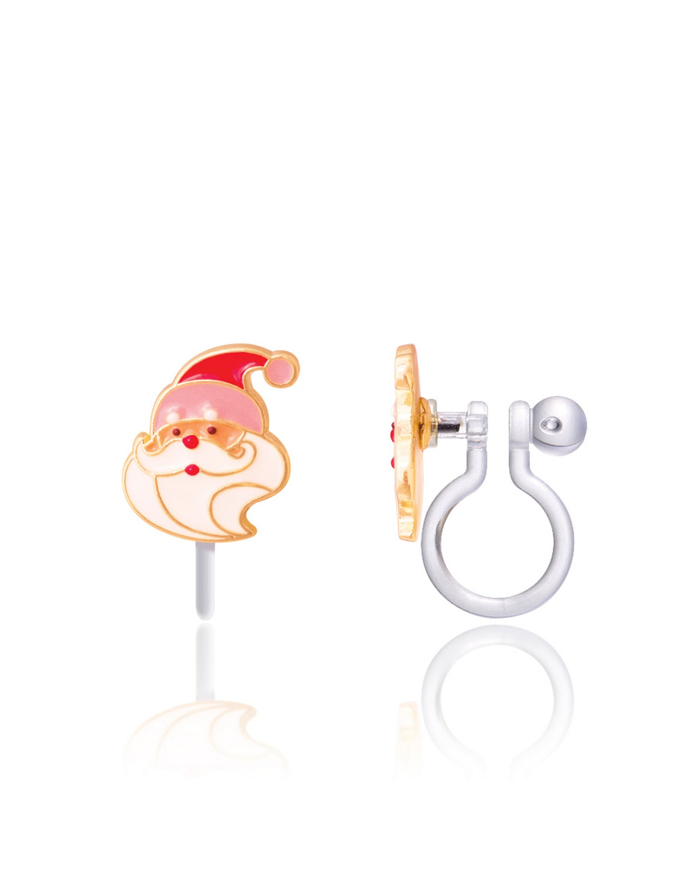 Enamel Clip-On Earrings - Happy Christmas tree - Girl Nation