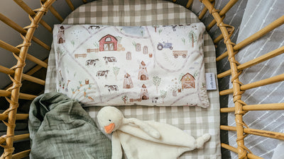 Children's pillowcase - Gedeon's farm - Veille sur toi