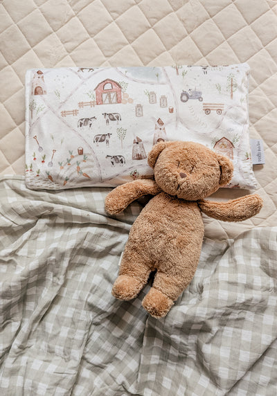Children's pillowcase - Gedeon's farm - Veille sur toi