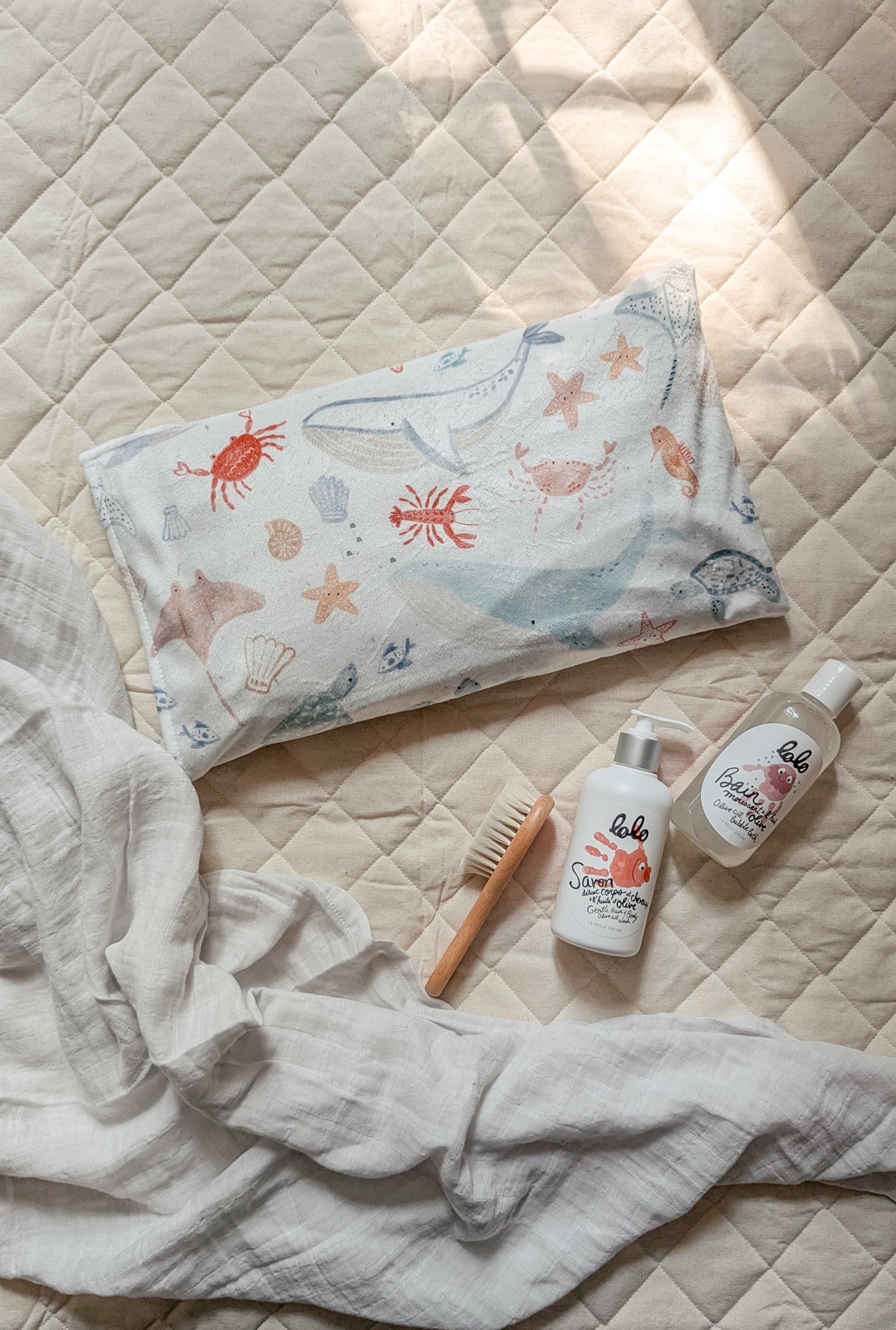 Children's pillowcase - The underwater world - Veille sur toi