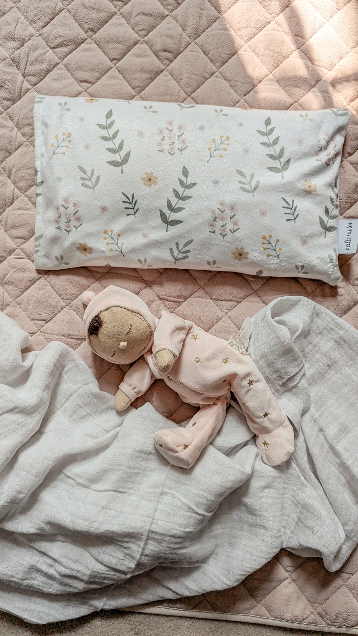 Children's pillowcase - Field flowers - Veille sur toi
