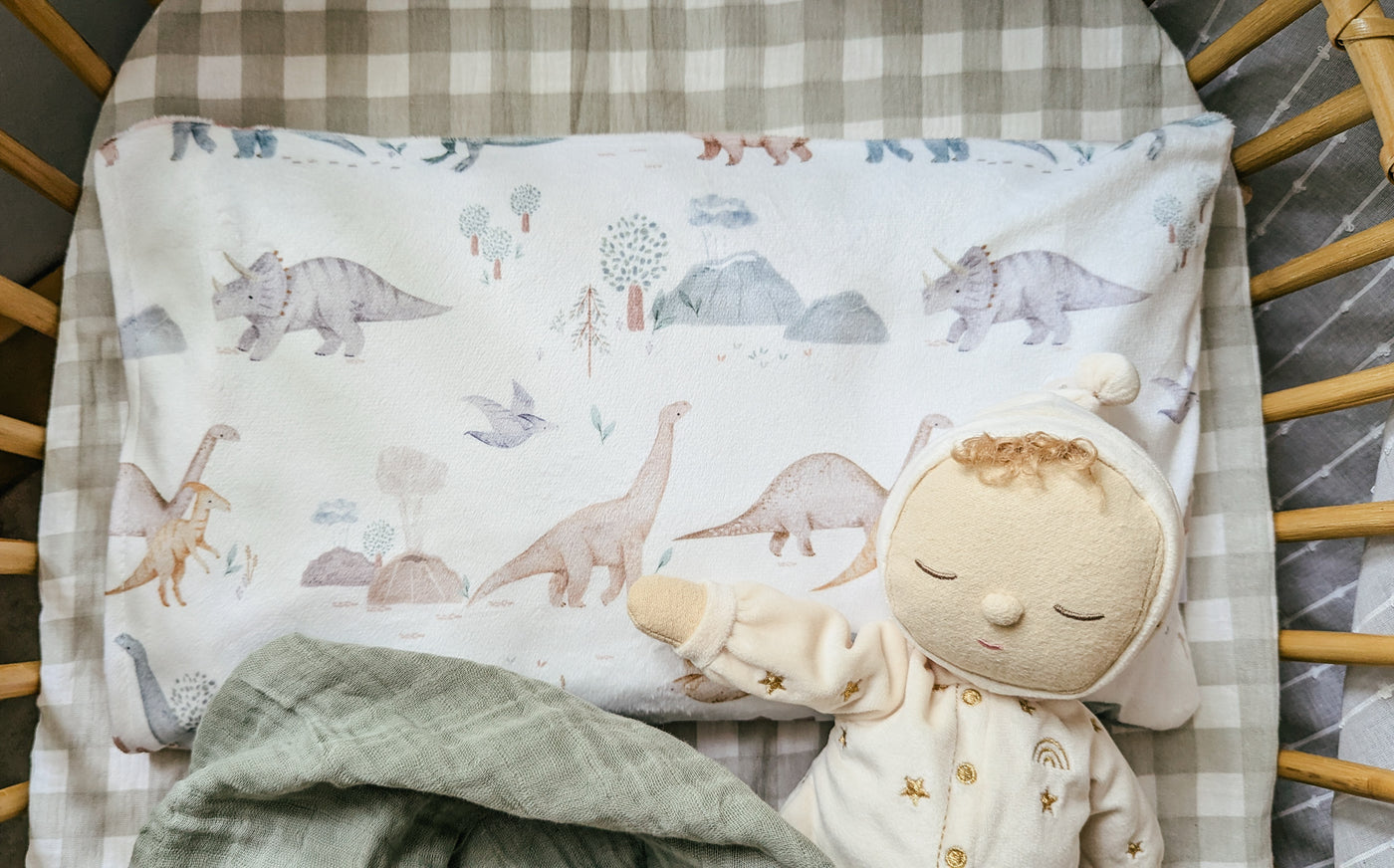 Children's pillowcase - Jurassic - Veille sur toi
