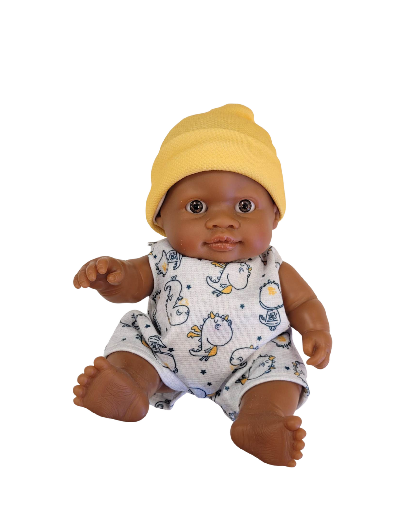 Peques doll - Olmo with yellow hat and pajamas - Paola Reina
