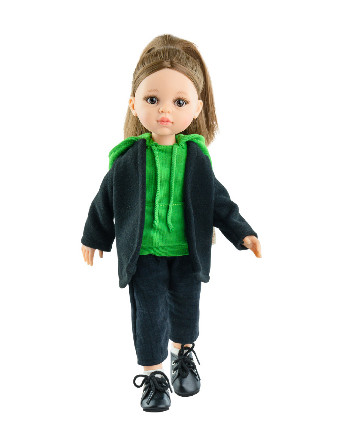Las Amigas doll - Bianca jacket, pants, black shoes and green hoodie - Paola Reina