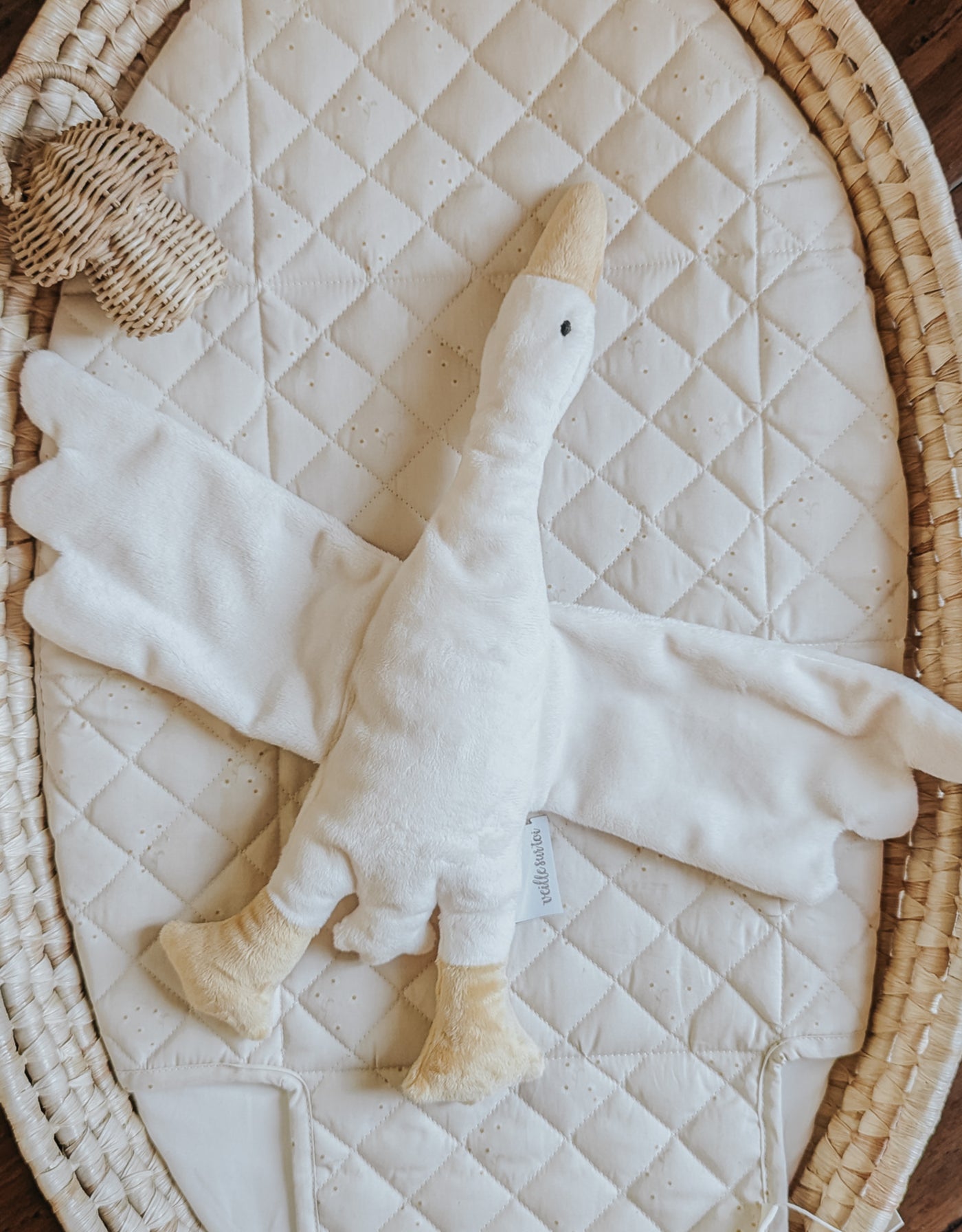 Doudou Oie crème - Odile - Veille sur toi