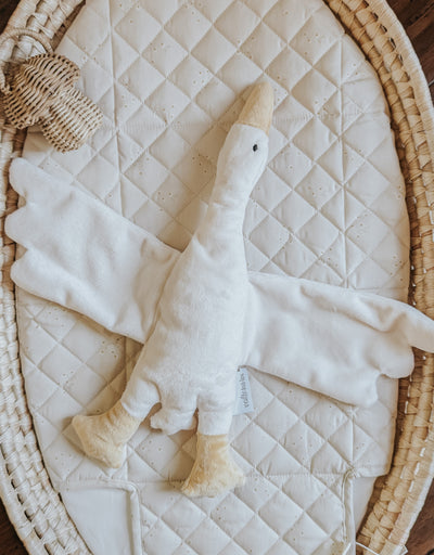 Doudou Oie crème - Odile - Veille sur toi