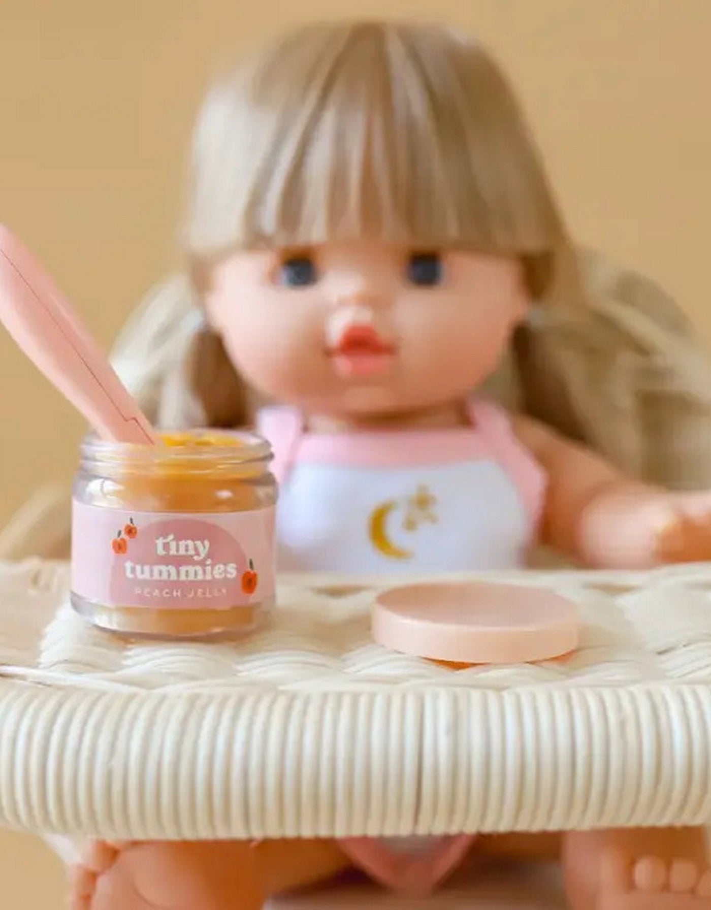 Box of 72 Tiny Tummies Jar and Spoon Sets - Strawberry - Tiny Harlow