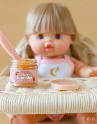Box of 72 Tiny Tummies Jar and Spoon Sets - Strawberry - Tiny Harlow