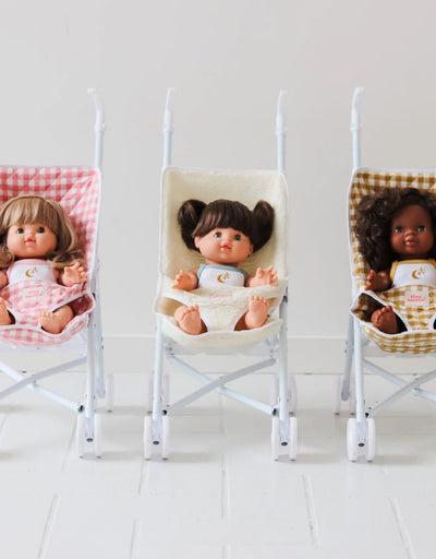 Box of 8 doll strollers - sherpa - Tiny Harlow