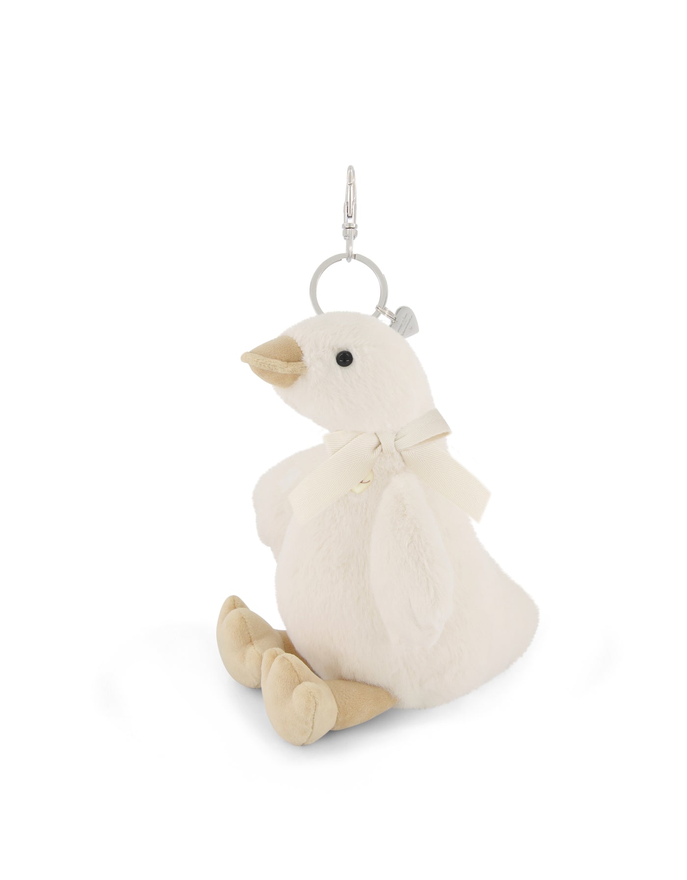 Porte-clé en peluche Rose le canard avec une boucle - Snuggle Bunnies | Veille sur toi