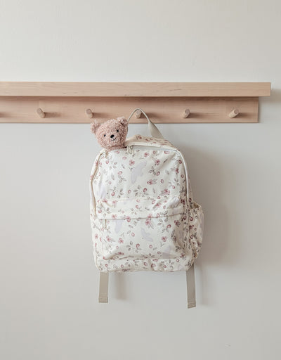 Sac à dos pour enfant avec motifs fleurs et oiseaux - Menoum Menoum | Shine on me