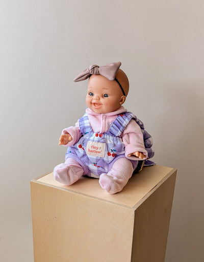 Porte-bébé en tissu pour poupée aux motifs de cerises - Tiny Harlow | Shine on me