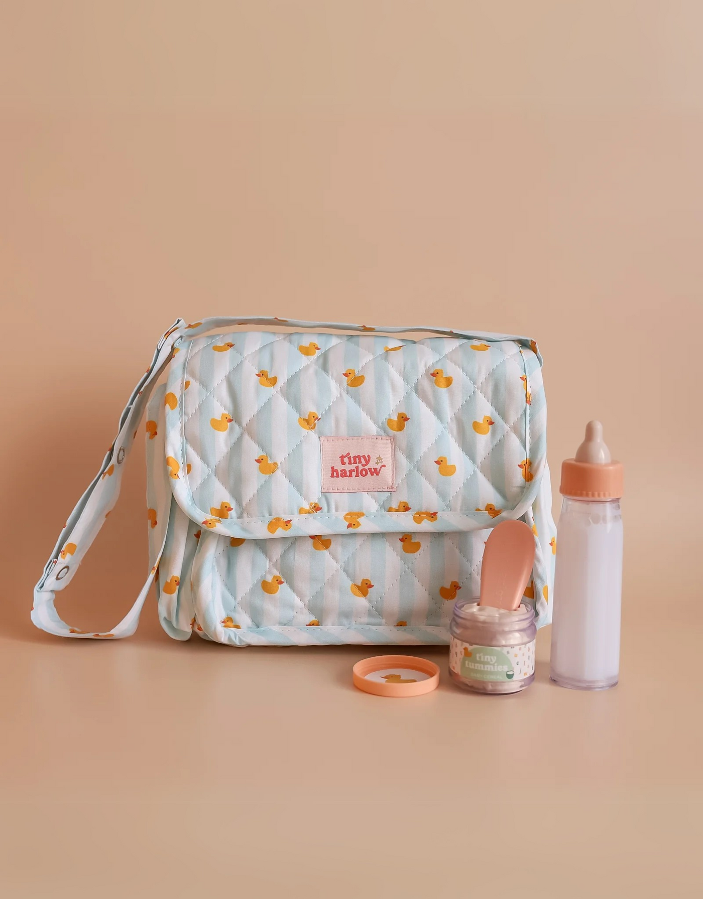 Ensemble complet pour poupée Tiny Nurturers aux motifs de canard bleu - Tiny Harlow | Shine on me