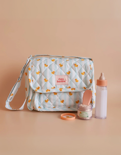 Ensemble complet pour poupée Tiny Nurturers aux motifs de canard bleu - Tiny Harlow | Shine on me