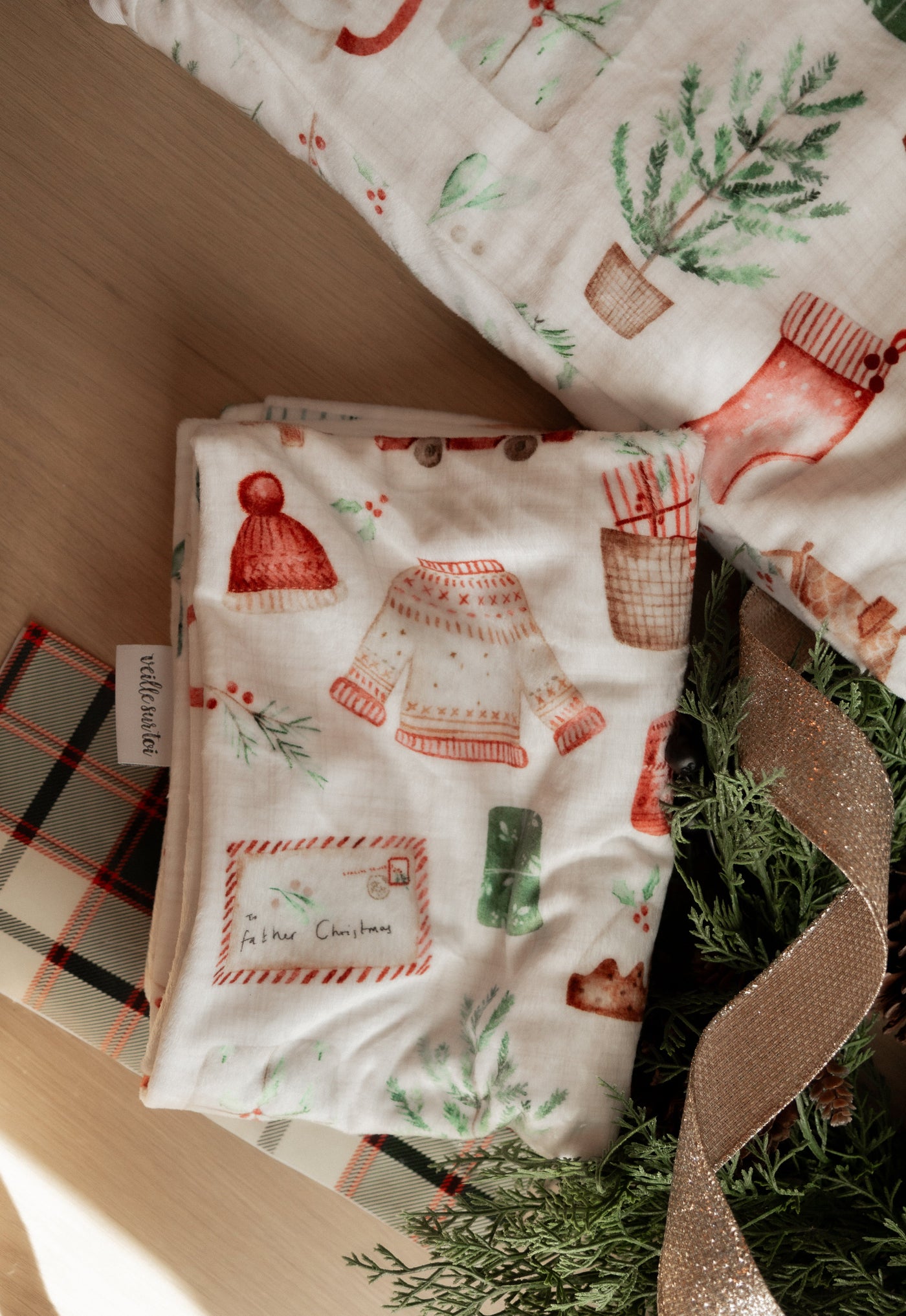 Children's pillowcase - Christmas - Veille sur toi