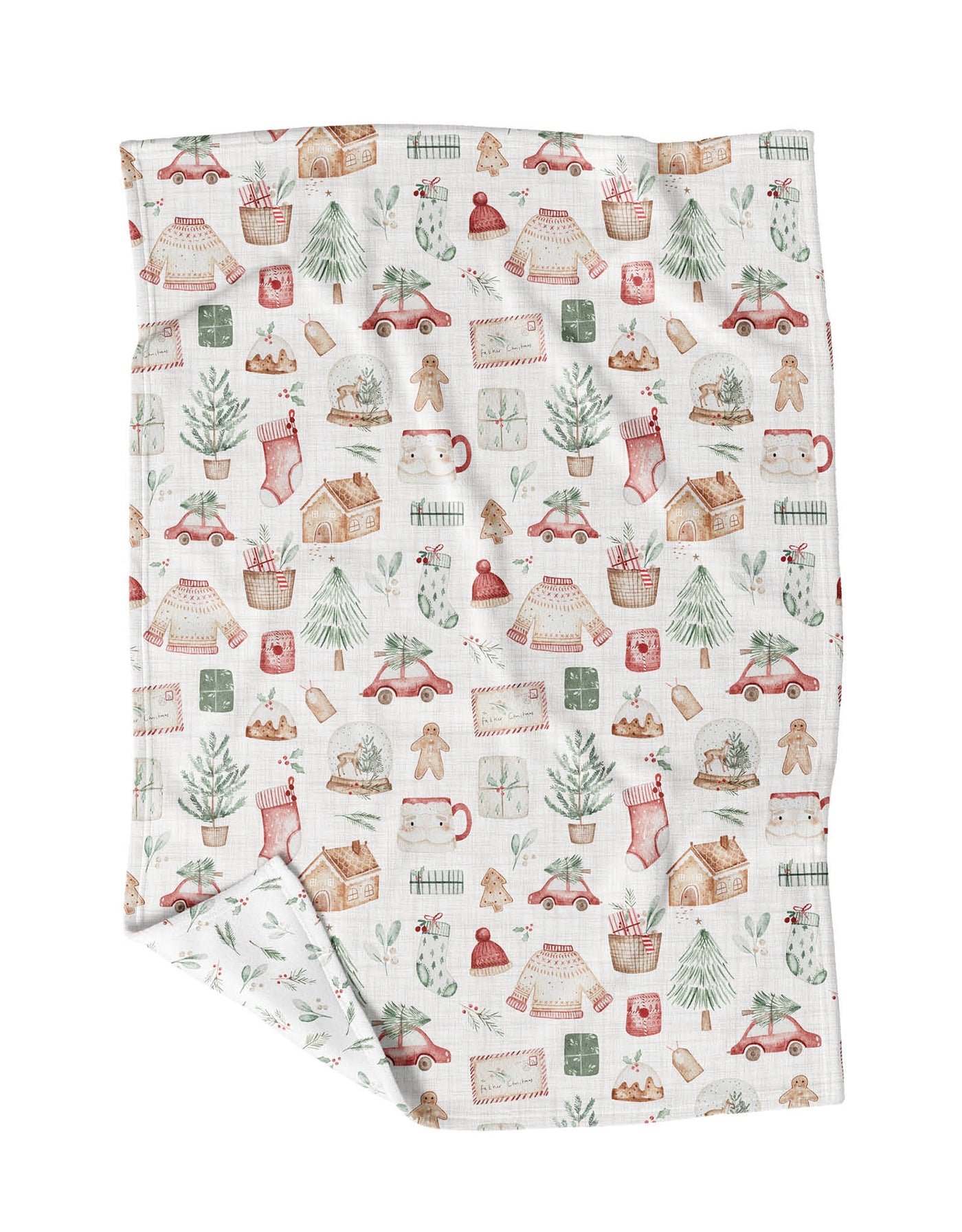 Couverture douce en minky pour enfant - Noël - Veille sur toi | Shine on me