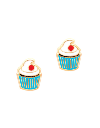 Boucles d'oreilles en émail - Cupcake - Girl Nation Default marque  Girl Nation vendu par Veille sur toi