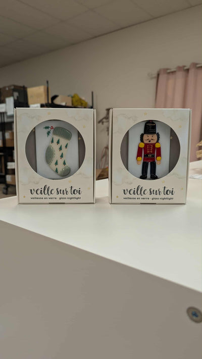 Veilleuse Noël - Bas de Noël - Veille sur toi