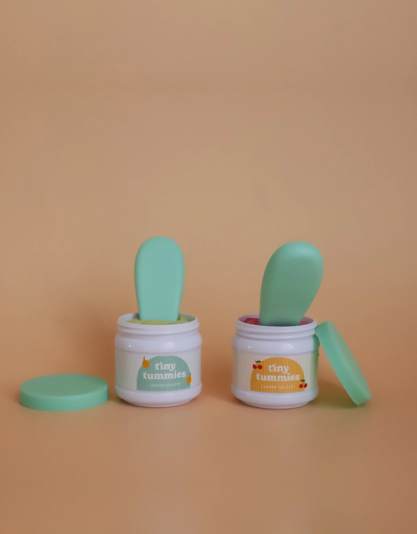 Box of 36 Tiny Tummies Gelato Sets - Lemon and Cherry - Tiny Harlow