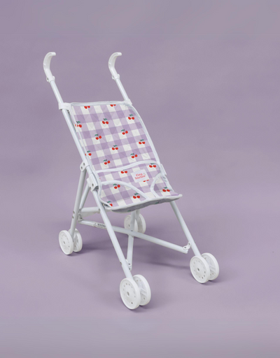 Poussette pliante pour poupée aux motifs de cerise - Tiny Harlow | Shine on me