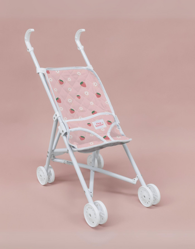 Poussette pliante pour poupée avec motifs de fraises - Tiny Harlow | Shine on me
