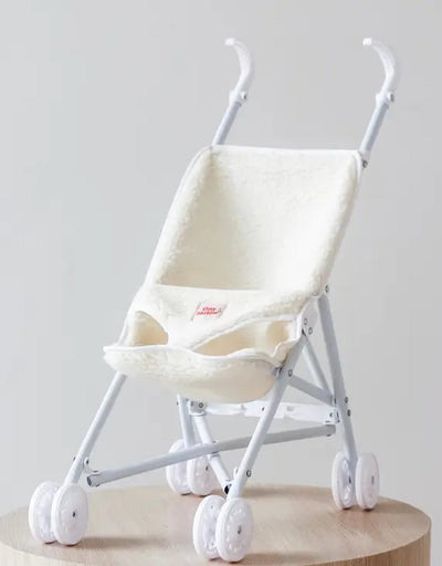 Poussette pliante pour poupée en tissu sherpa - Tiny Harlow | Shine on me