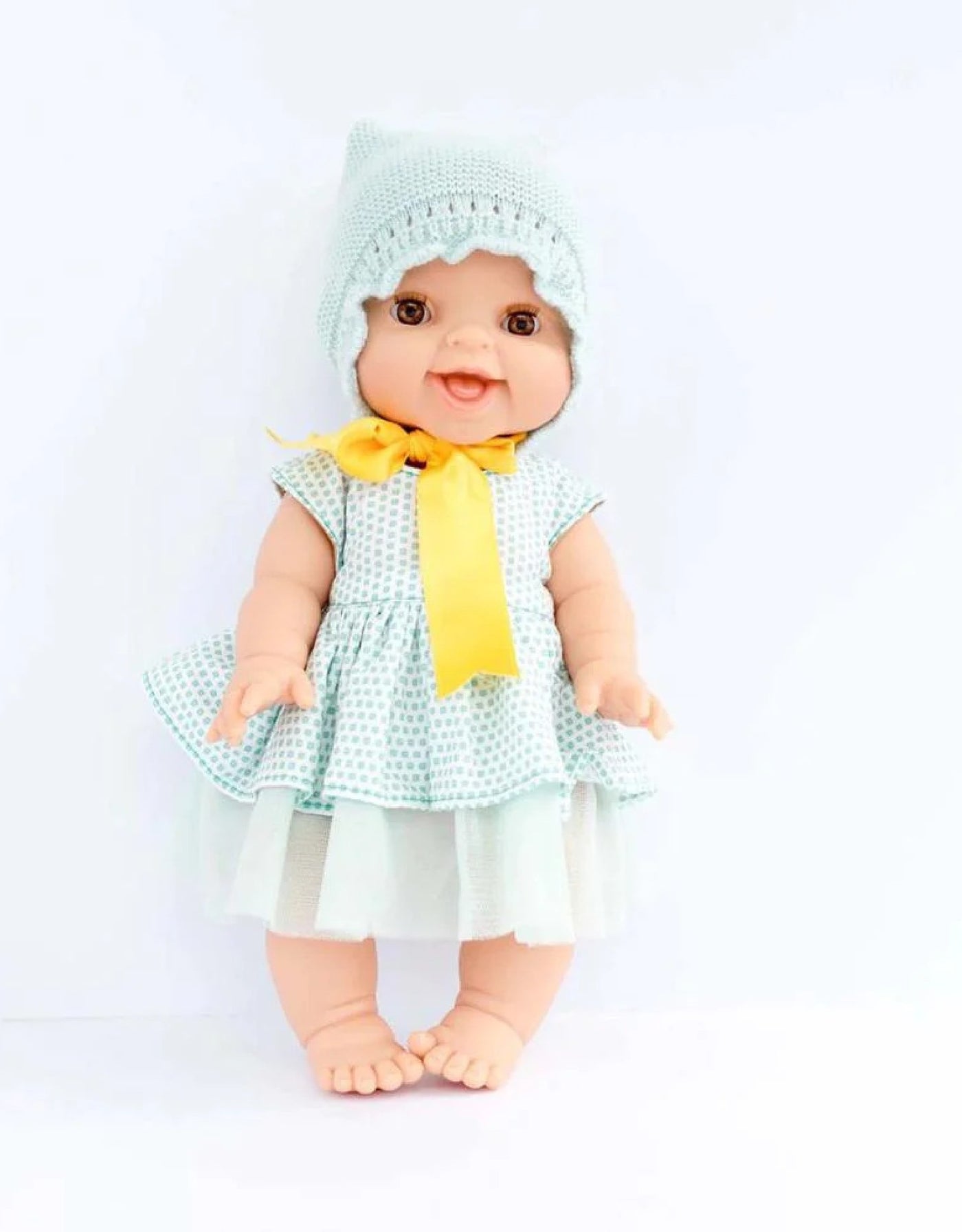 Vêtements de poupée Gordis- Robe et bonnet turquoise - Paola Reina