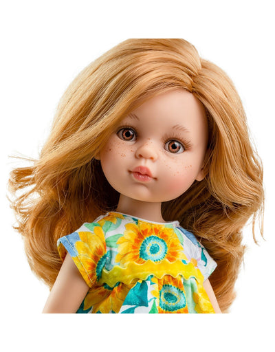 Las Amigas Doll - Dasha with sunflower dress - Paola Reina